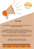 Aangepaste openingstijden tijdens de herfstvakantie